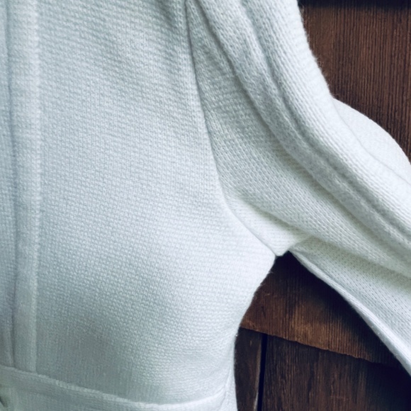 BEBE Rare Vintage Cropped Fitted Jersey Off-white Jacket Lined 💯 Cotton S - Picture 12 of 12